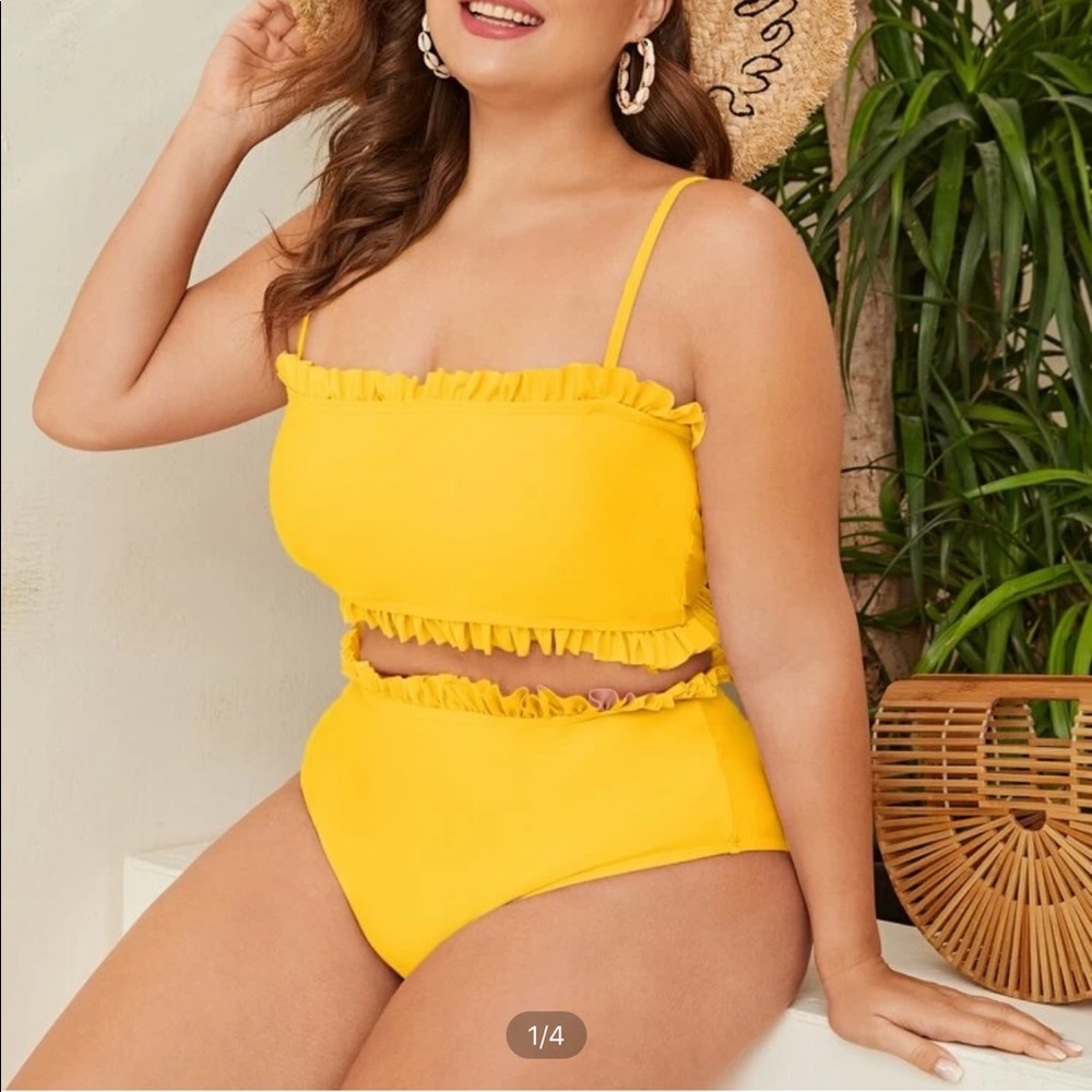 Plus size high waisted Swim suit